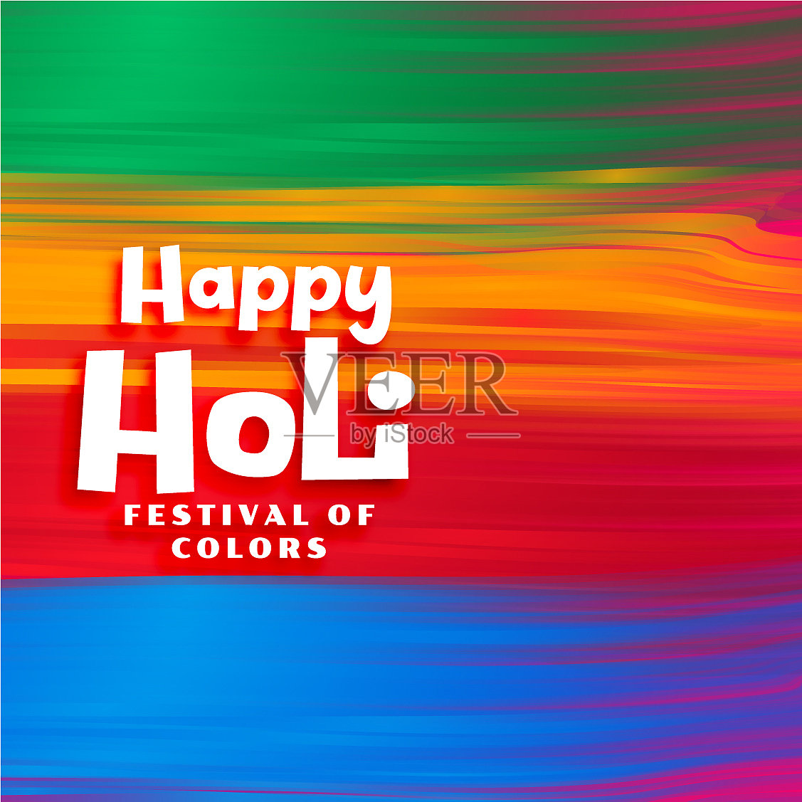 彩色水彩画笔触胡里节插画图片素材