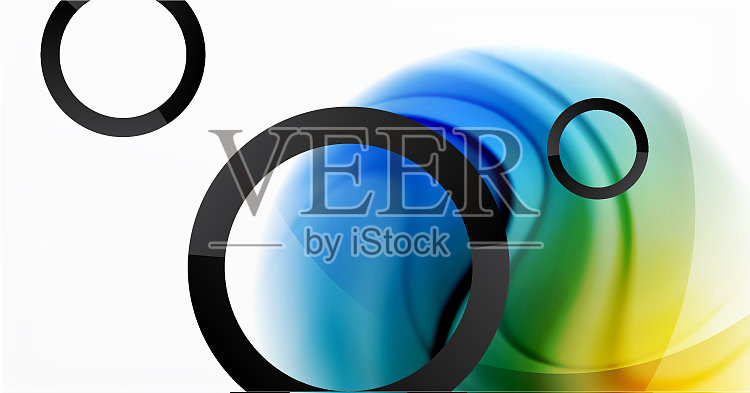 摘要背景流体混合梯度液体插画图片素材