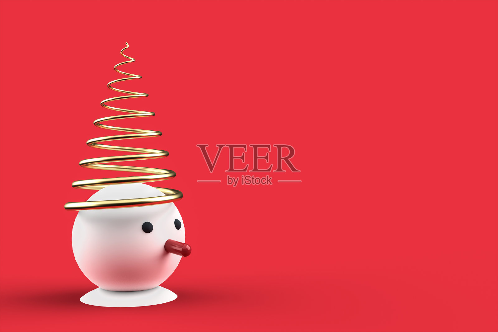 3D圣诞明信片墙纸雪人。圣诞快乐的概念。3 d演示。三维渲染照片摄影图片