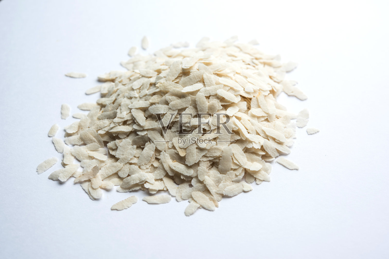 泡米Poha -生或生，有选择的重点照片摄影图片