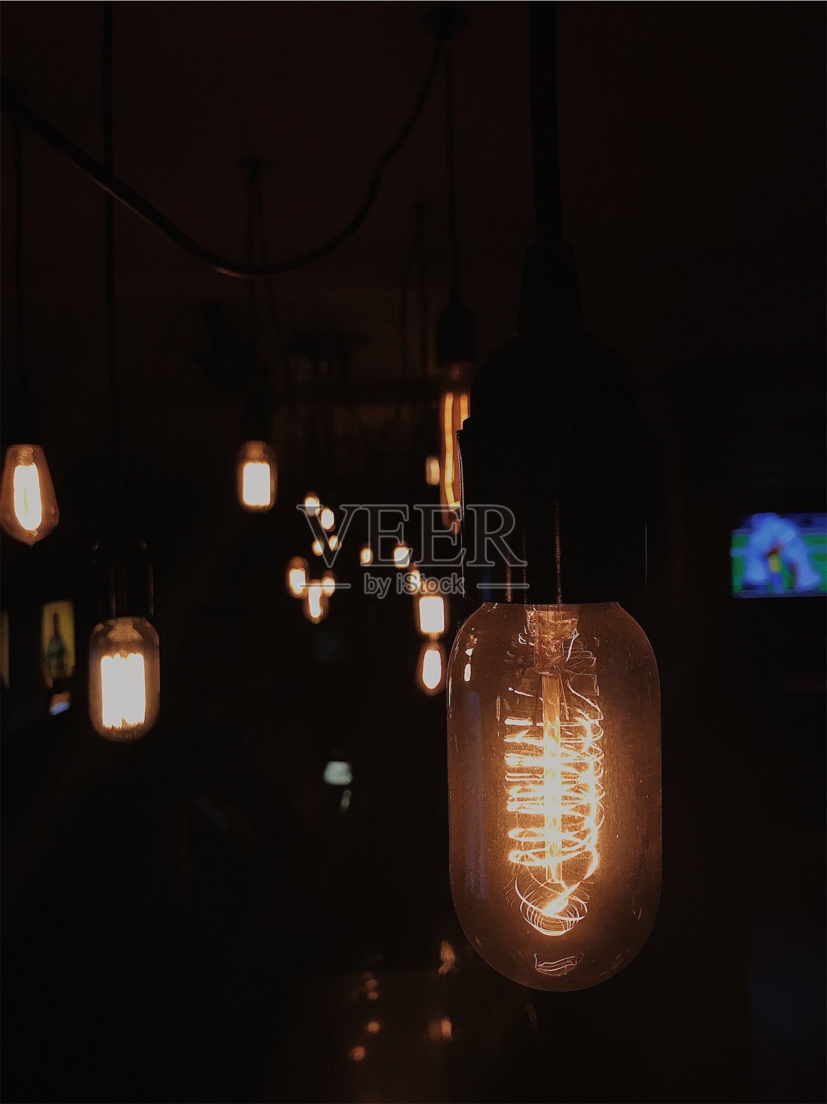 字符串的灯照片摄影图片