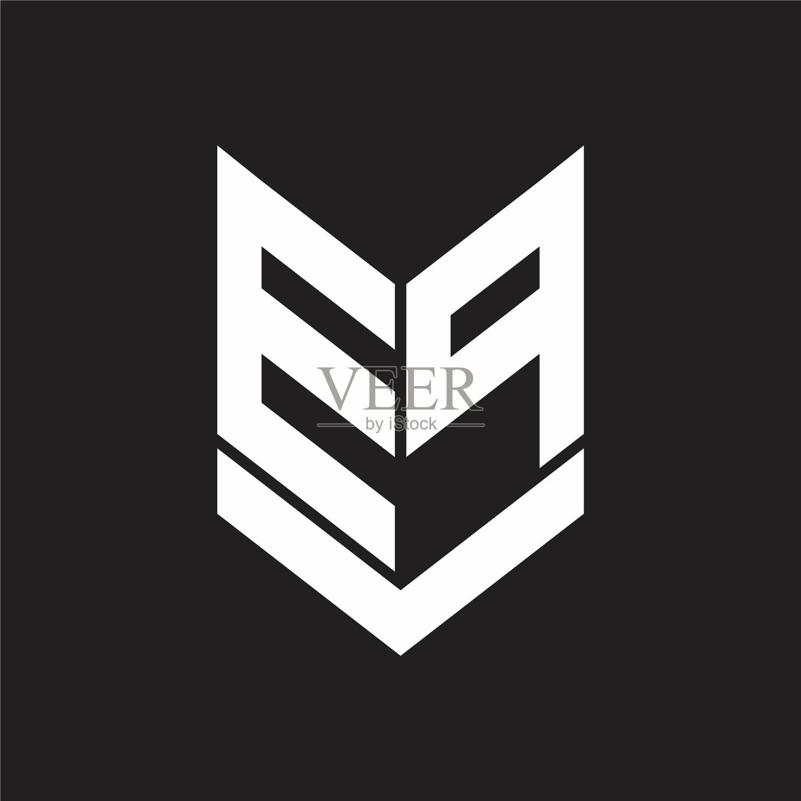 Ep标志与徽盾风格图案设计插画图片素材