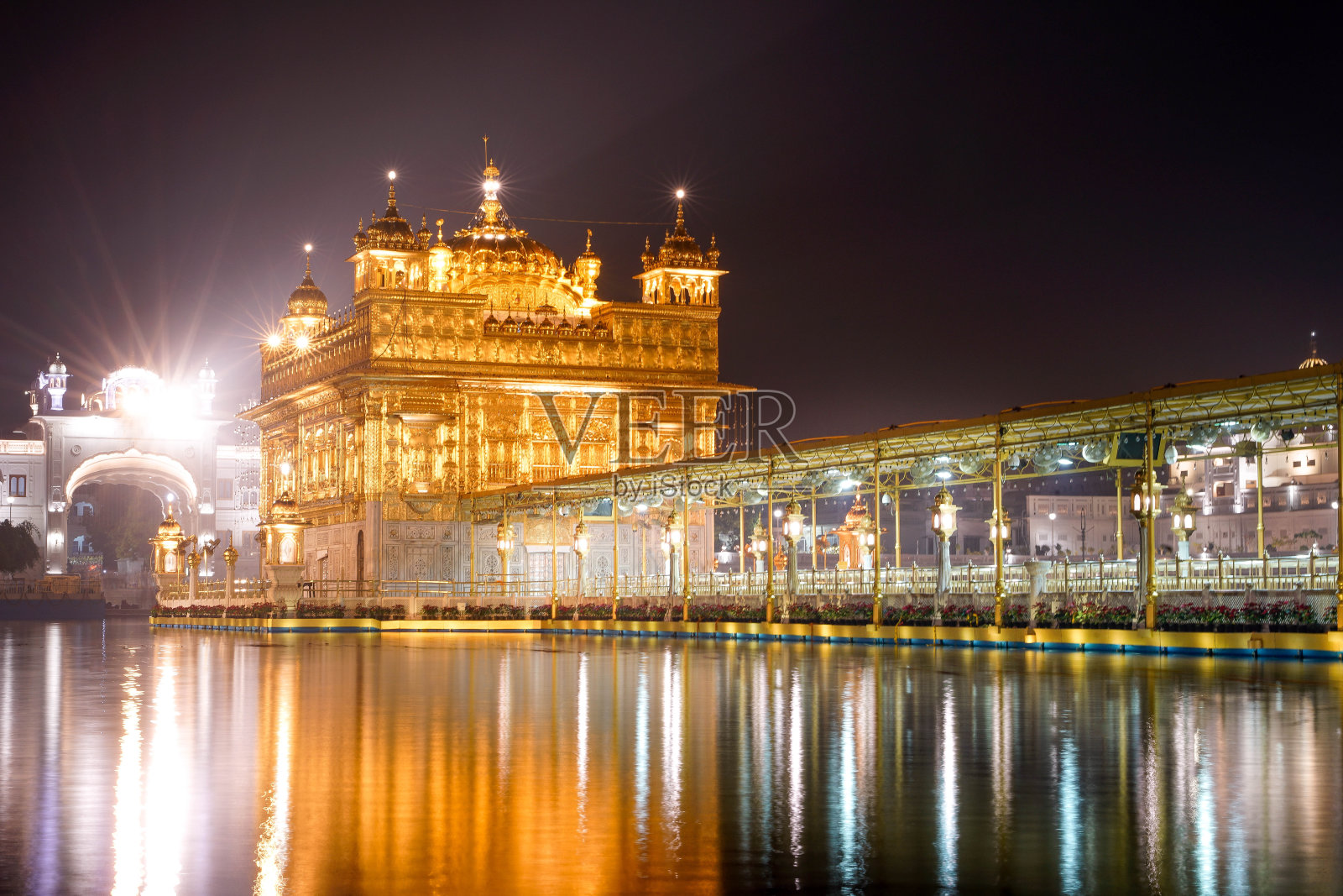 阿姆利则的金色寺庙照片摄影图片