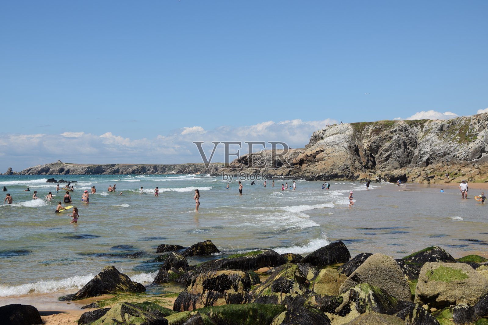 狂野海岸，基伯隆，布列塔尼照片摄影图片