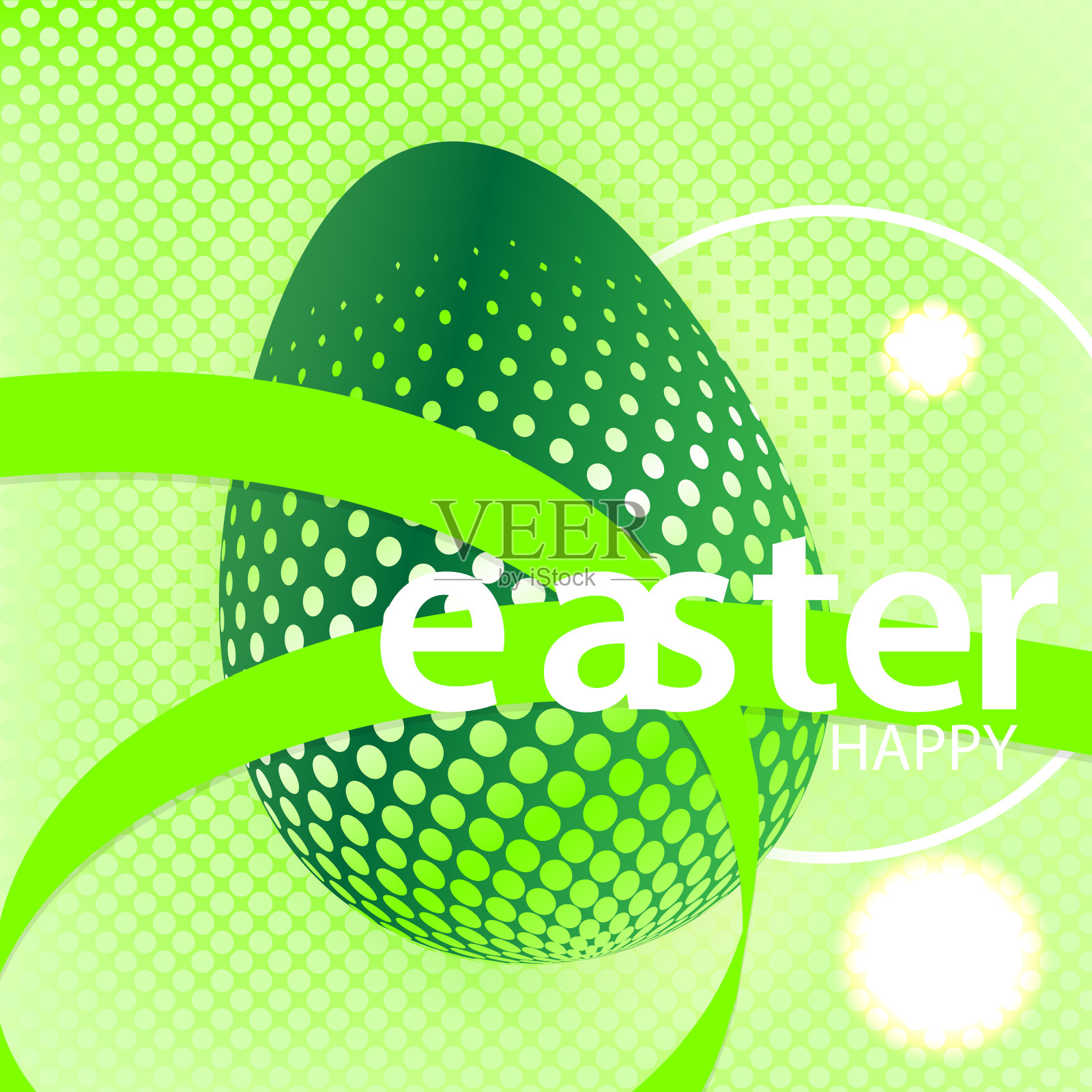 带有文字的复活节贺卡或海报。矢量插图。设计模板素材