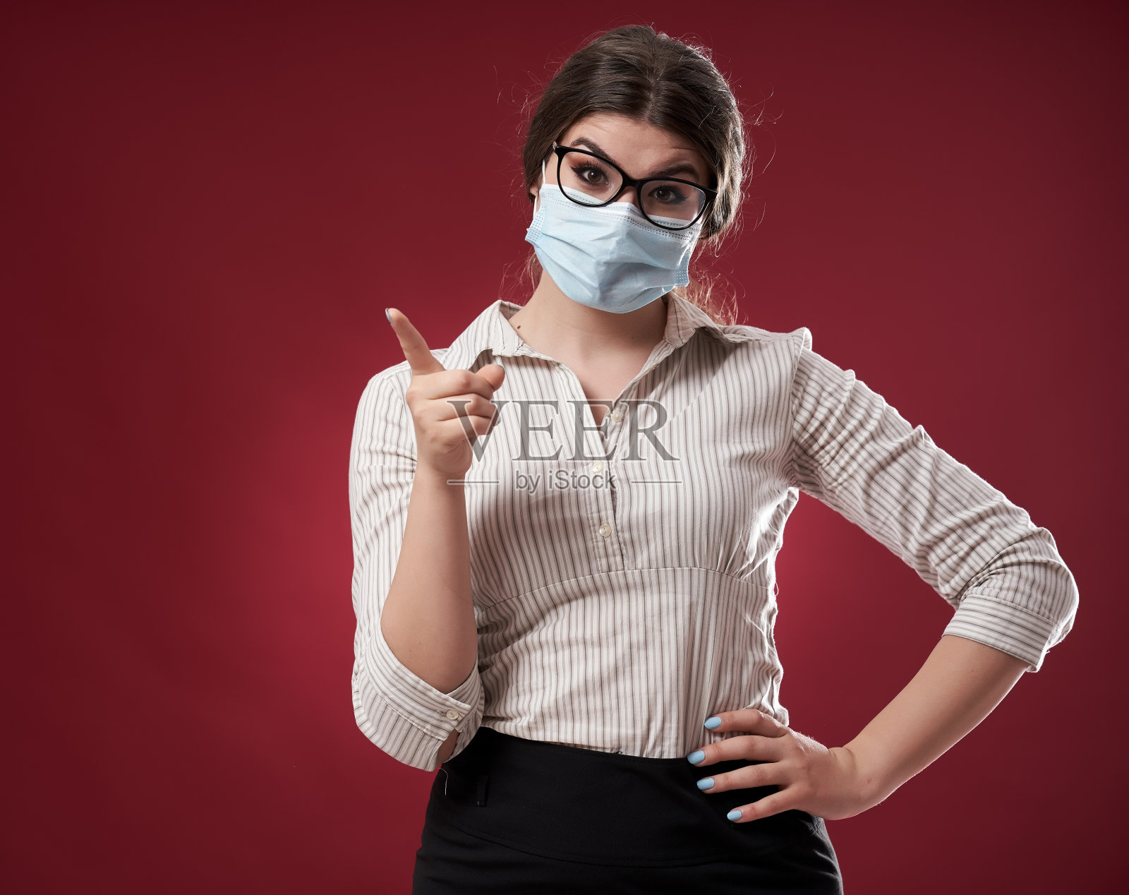 商人手指照片摄影图片