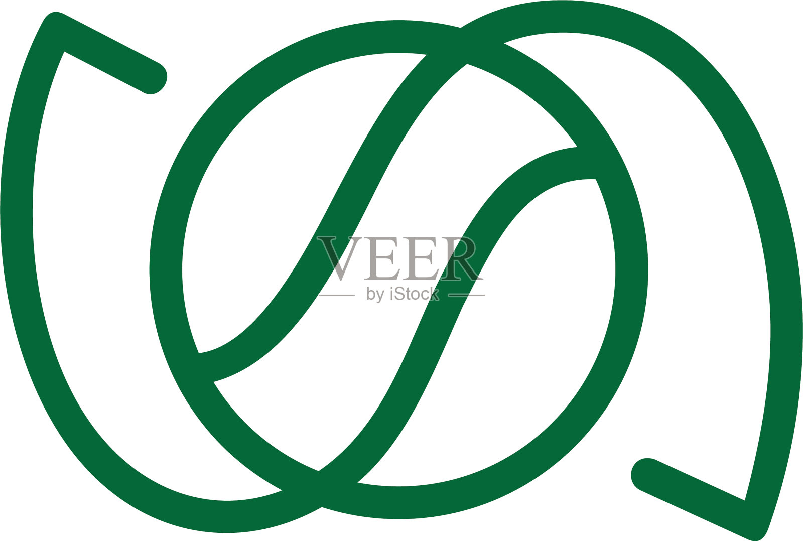 圆形旋转球运动标志设计元素图片