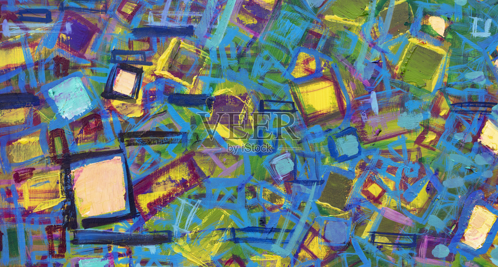 抽象，油画，简单的艺术插画图片素材