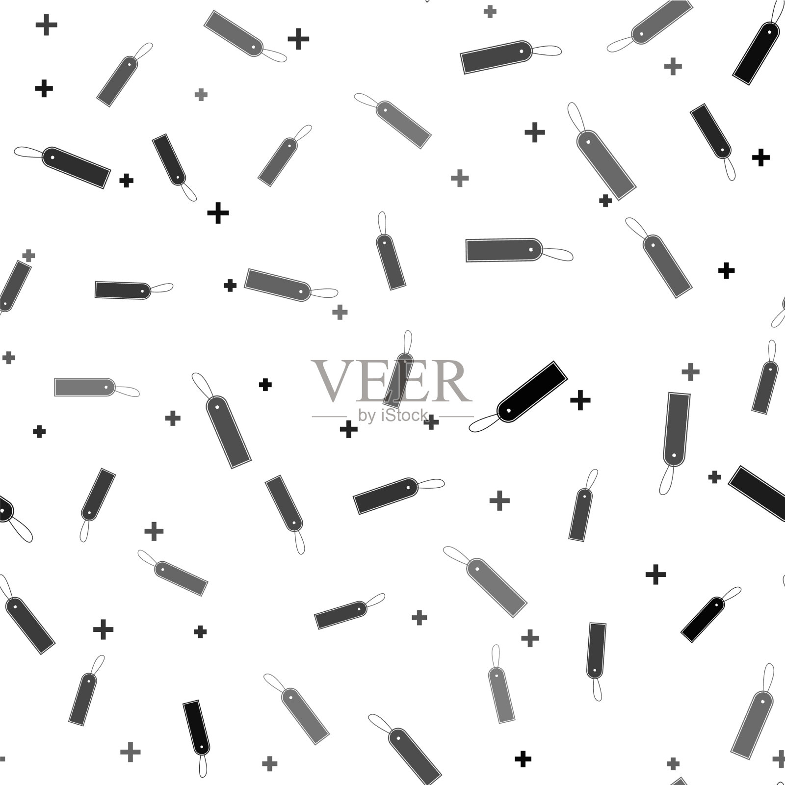 黑色空白标签模板价格标签图标孤立设计模板素材