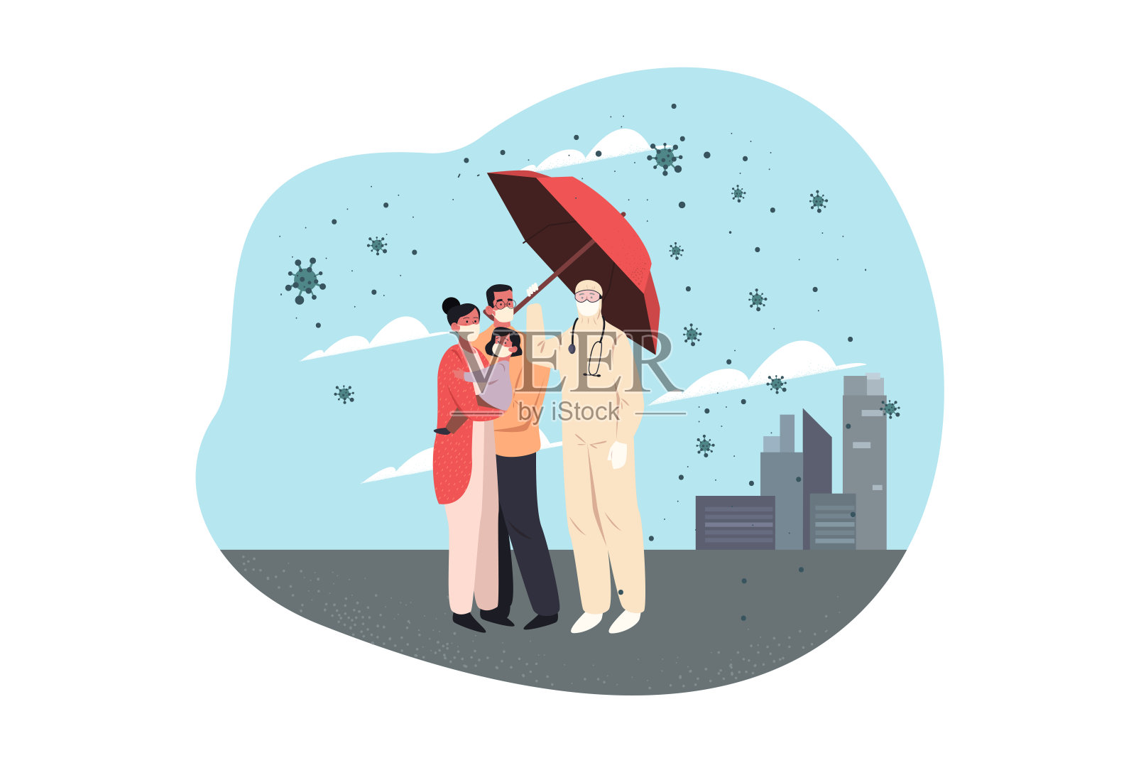 医疗保健、检疫、covid - 19、感染、2019冠状病毒、冠状病毒、防护理念设计元素图片