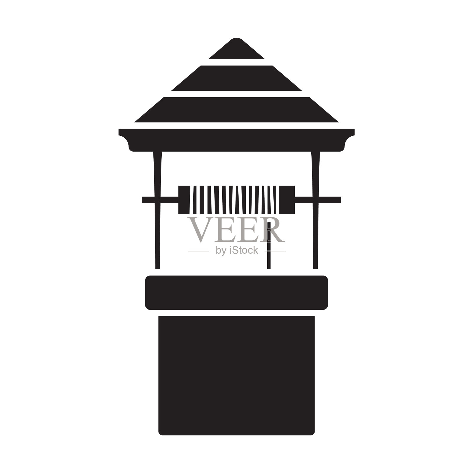 石头好icon黑icon孤立插画图片素材