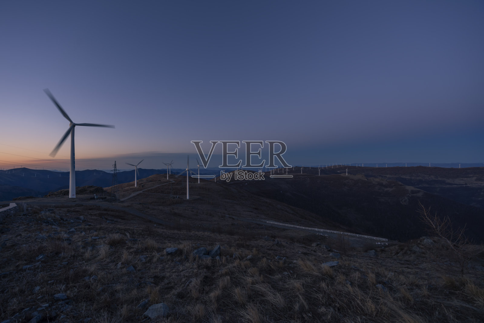 涡轮机绿色能源电力技术概念股票照片照片摄影图片