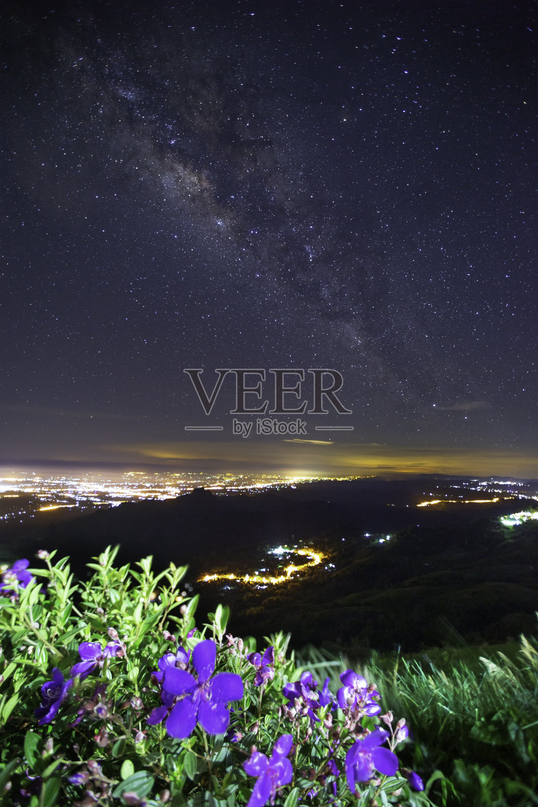 在福塔卜的银河系照片摄影图片