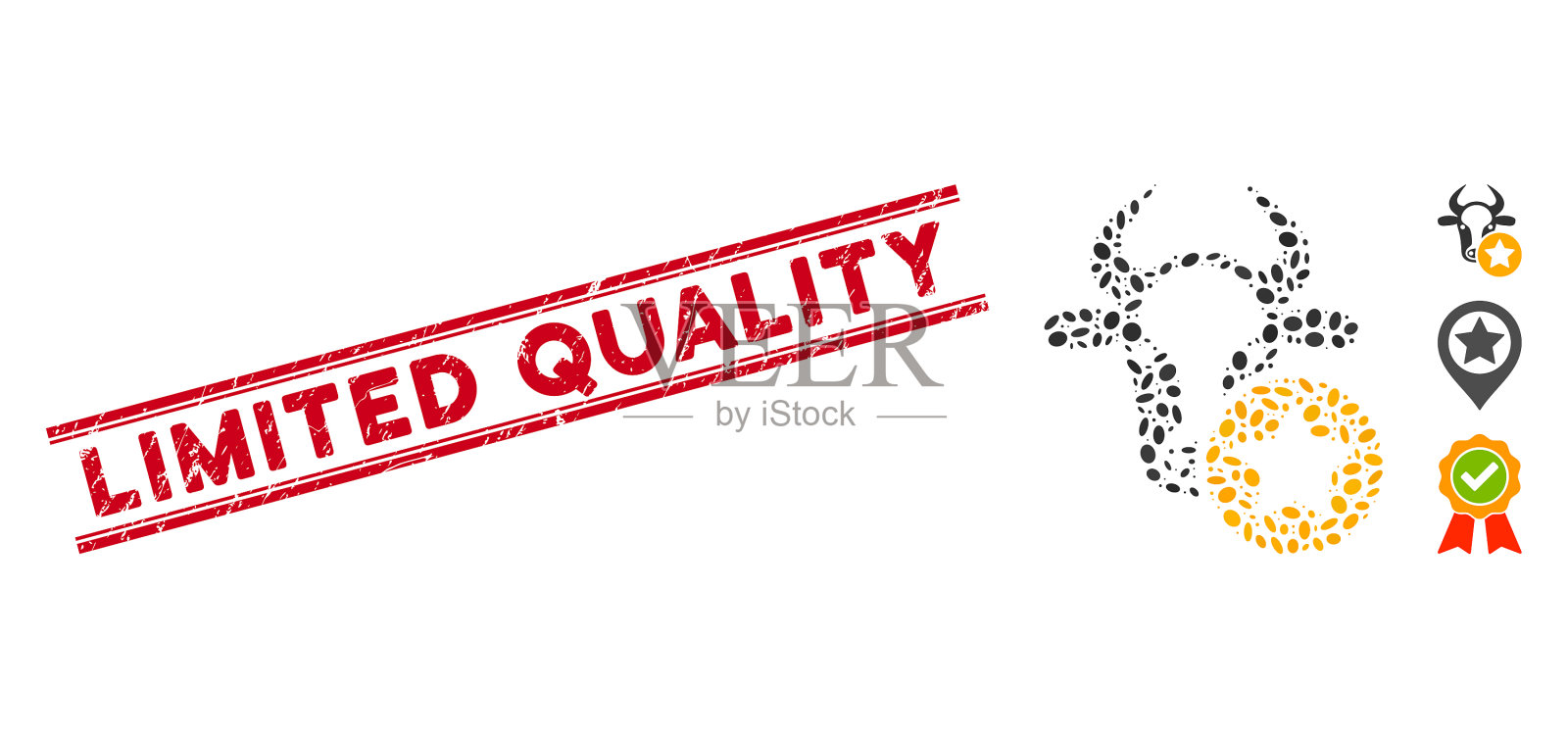 纹理有限的质量线邮票马赛克插画图片素材