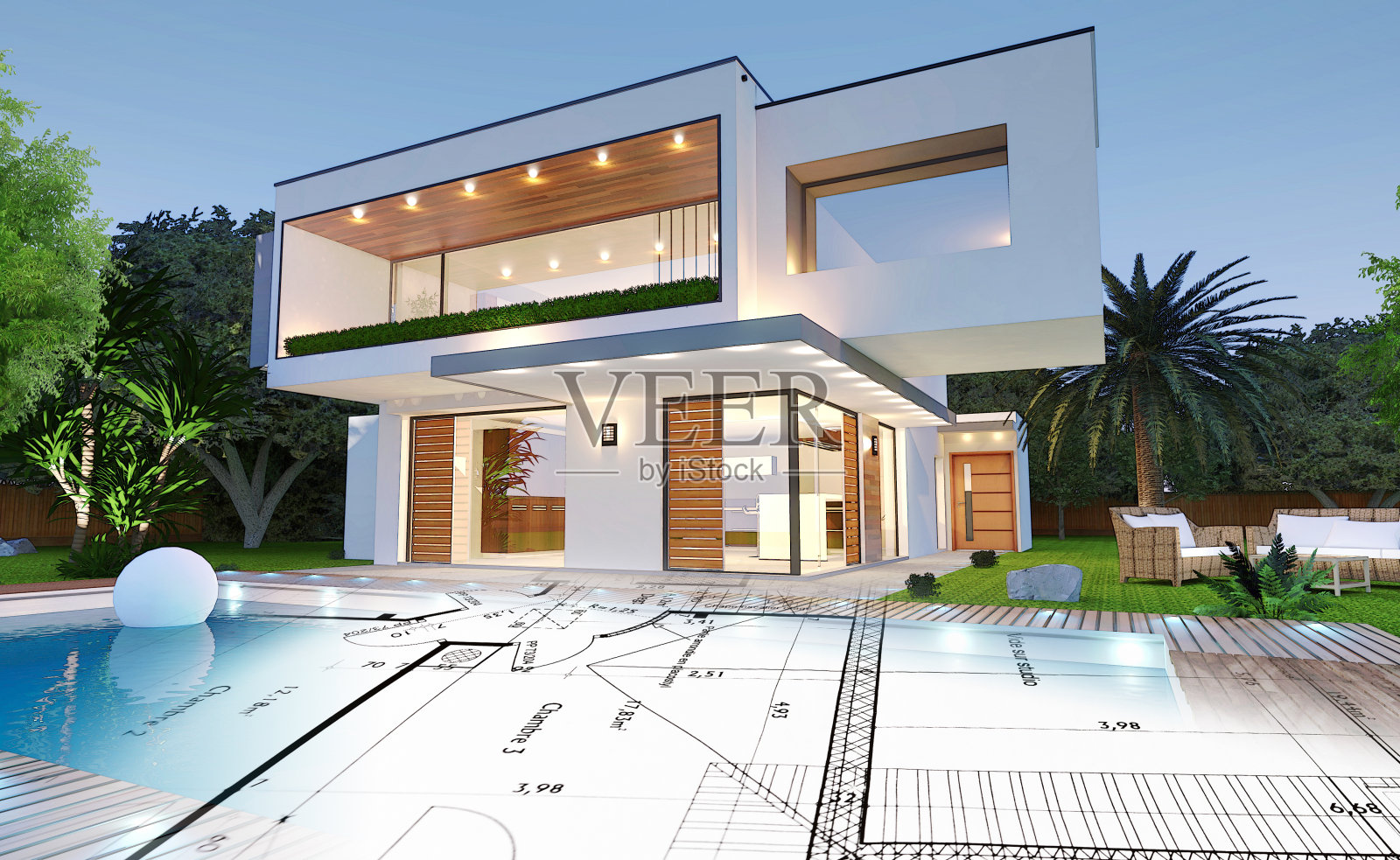 3 d的房子照片摄影图片