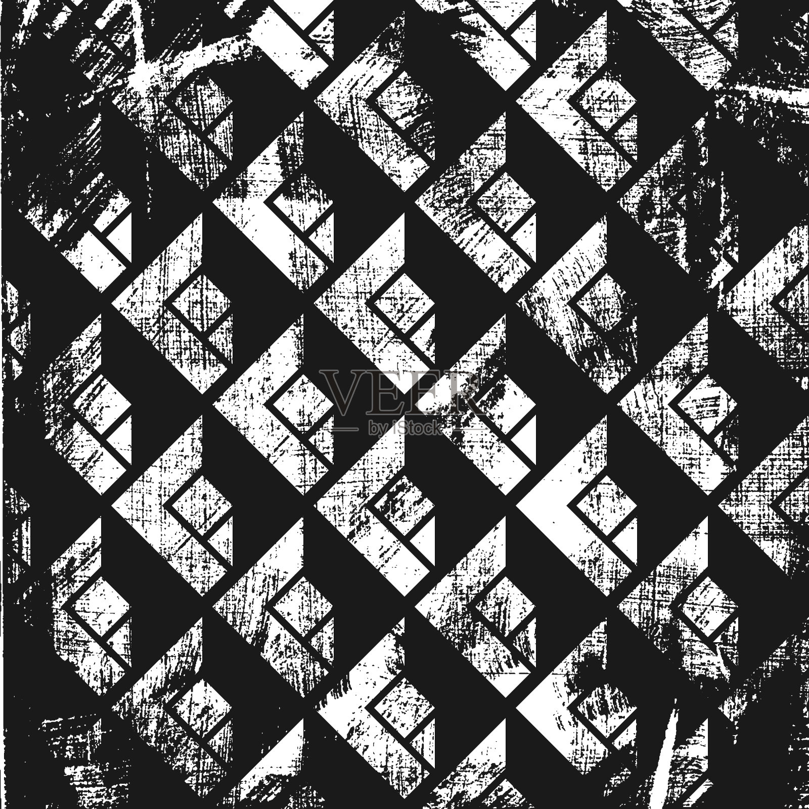 垃圾抽象等距图案插画图片素材