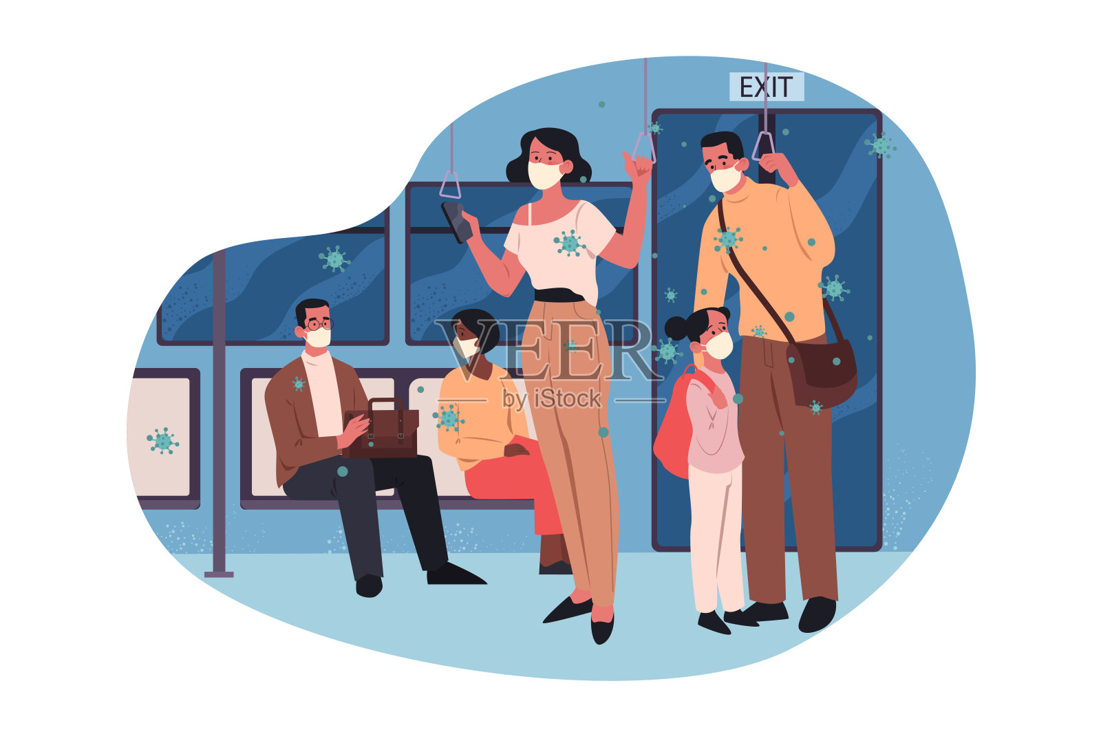 疾病、生物危害、口罩、流行病、新型冠状病毒、感染、2019新型冠状病毒、冠状病毒概念设计元素图片