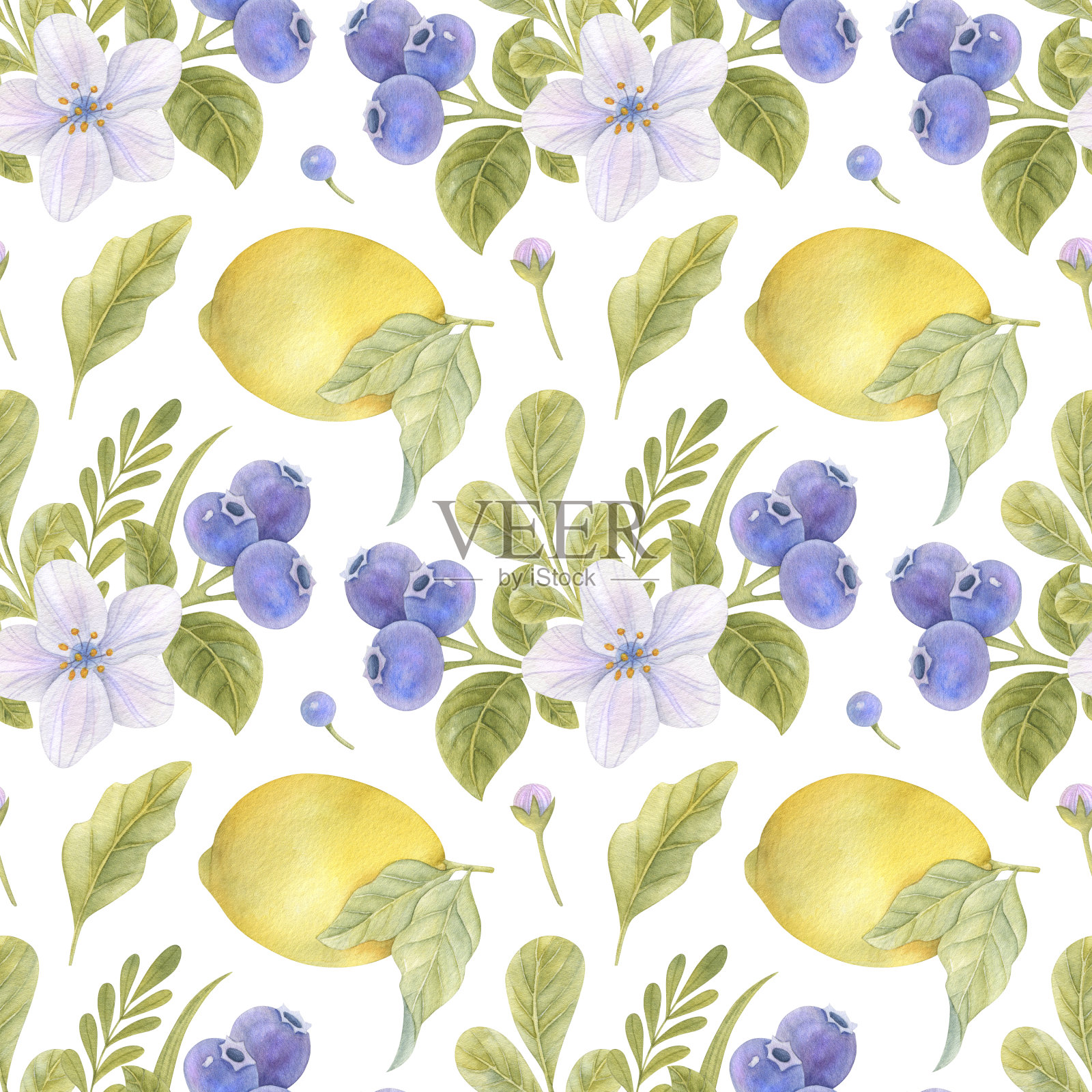 明亮的水彩插图插画图片素材