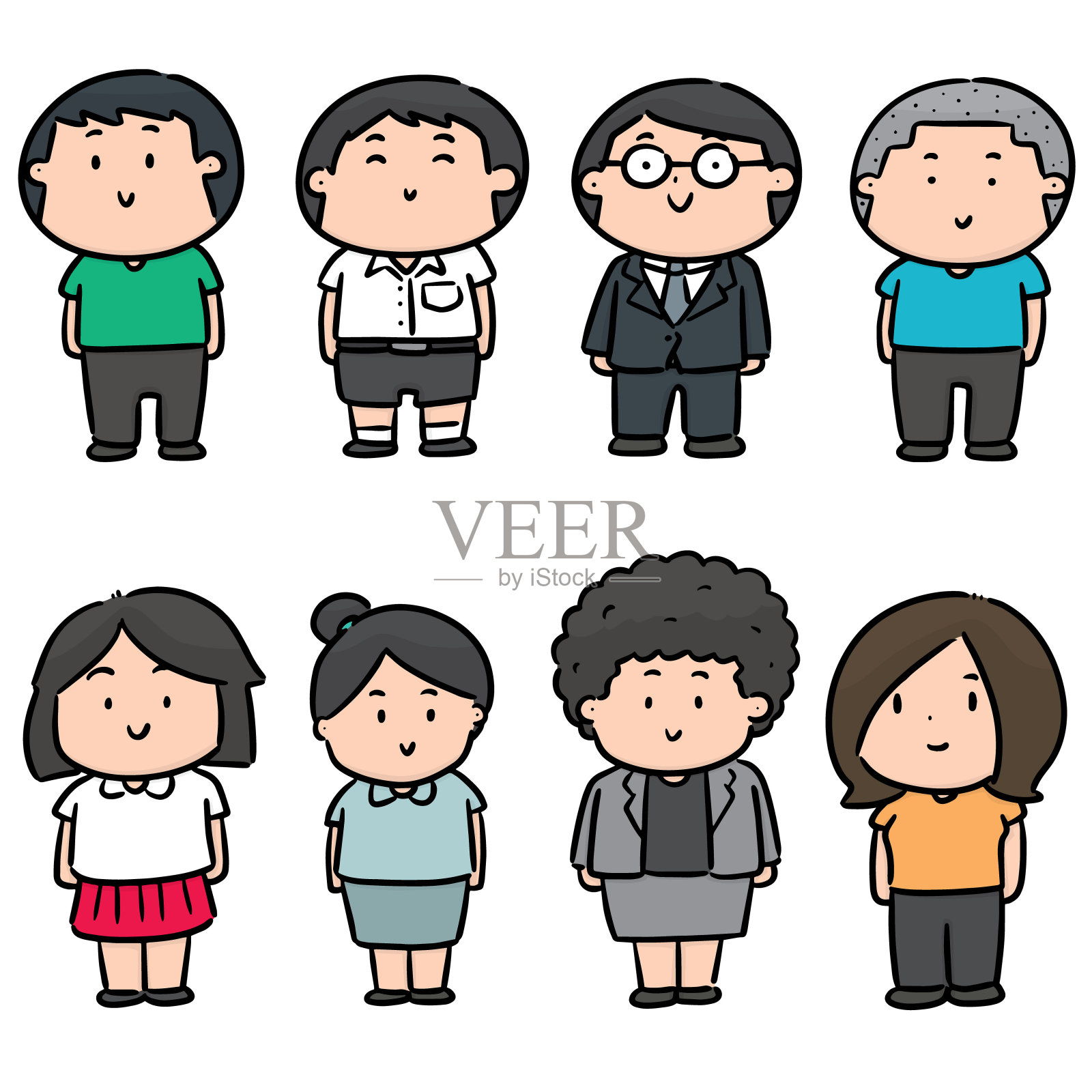 人插画图片素材