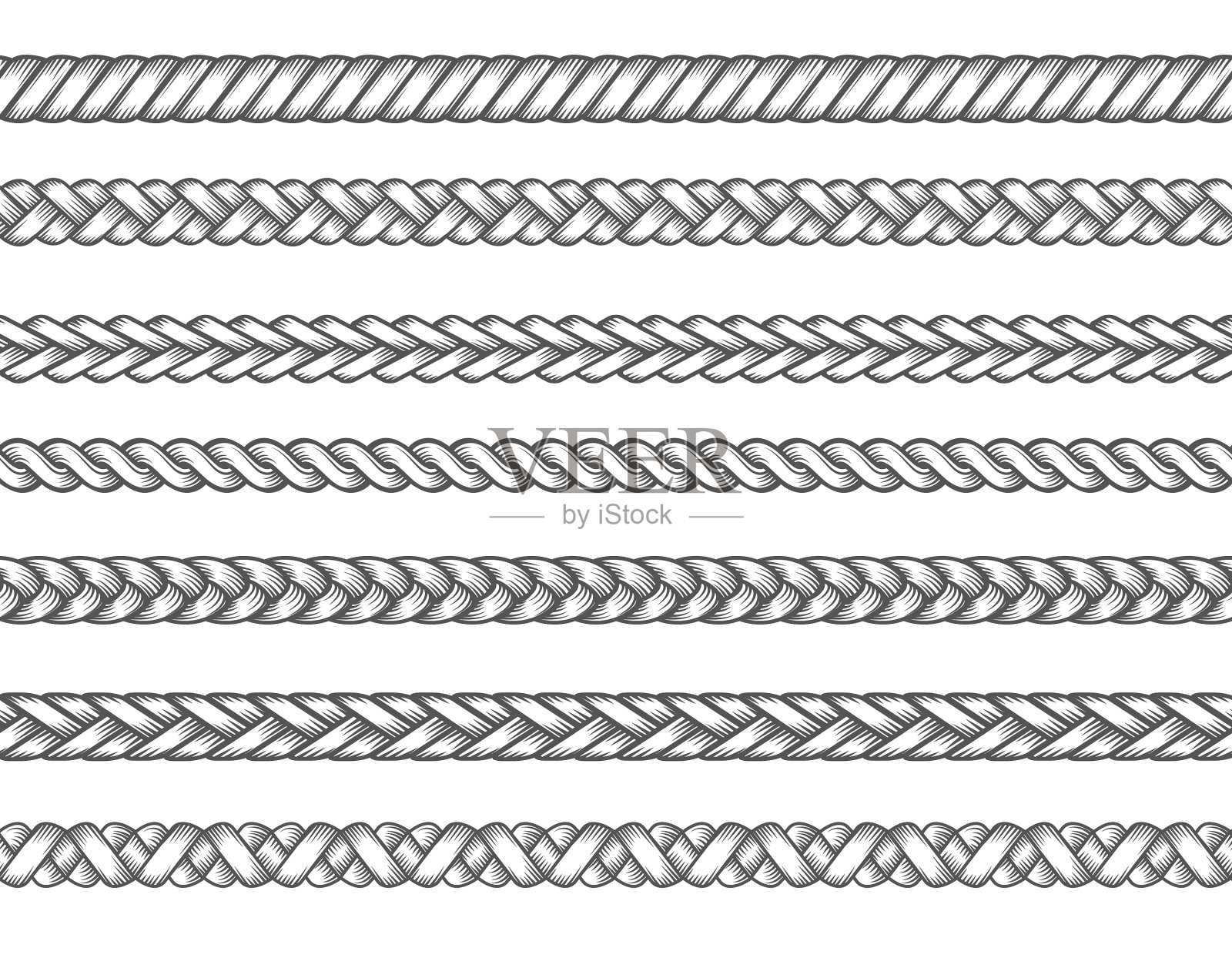 编织无缝图案插画图片素材