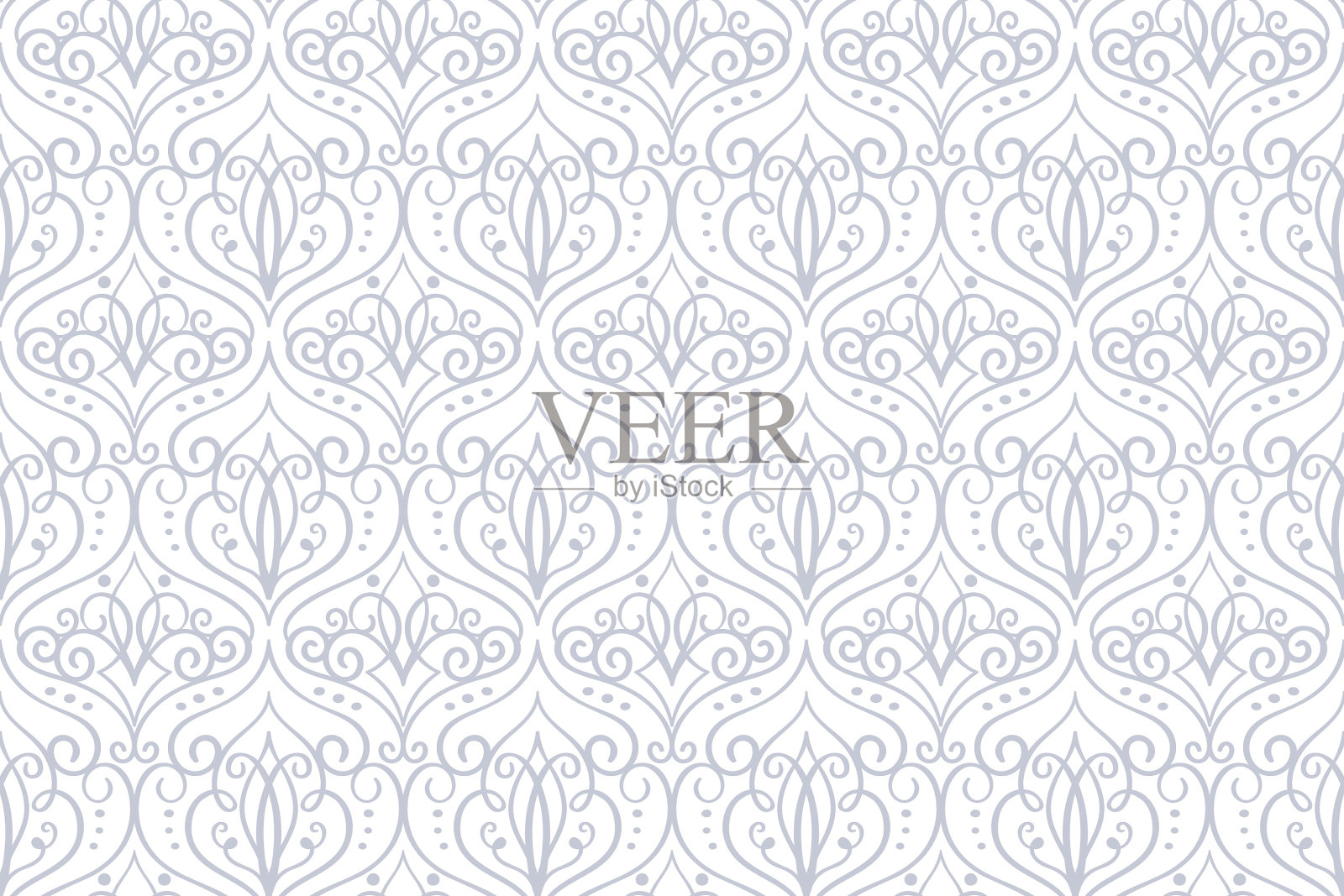 手绘观赏性无缝图案插画图片素材