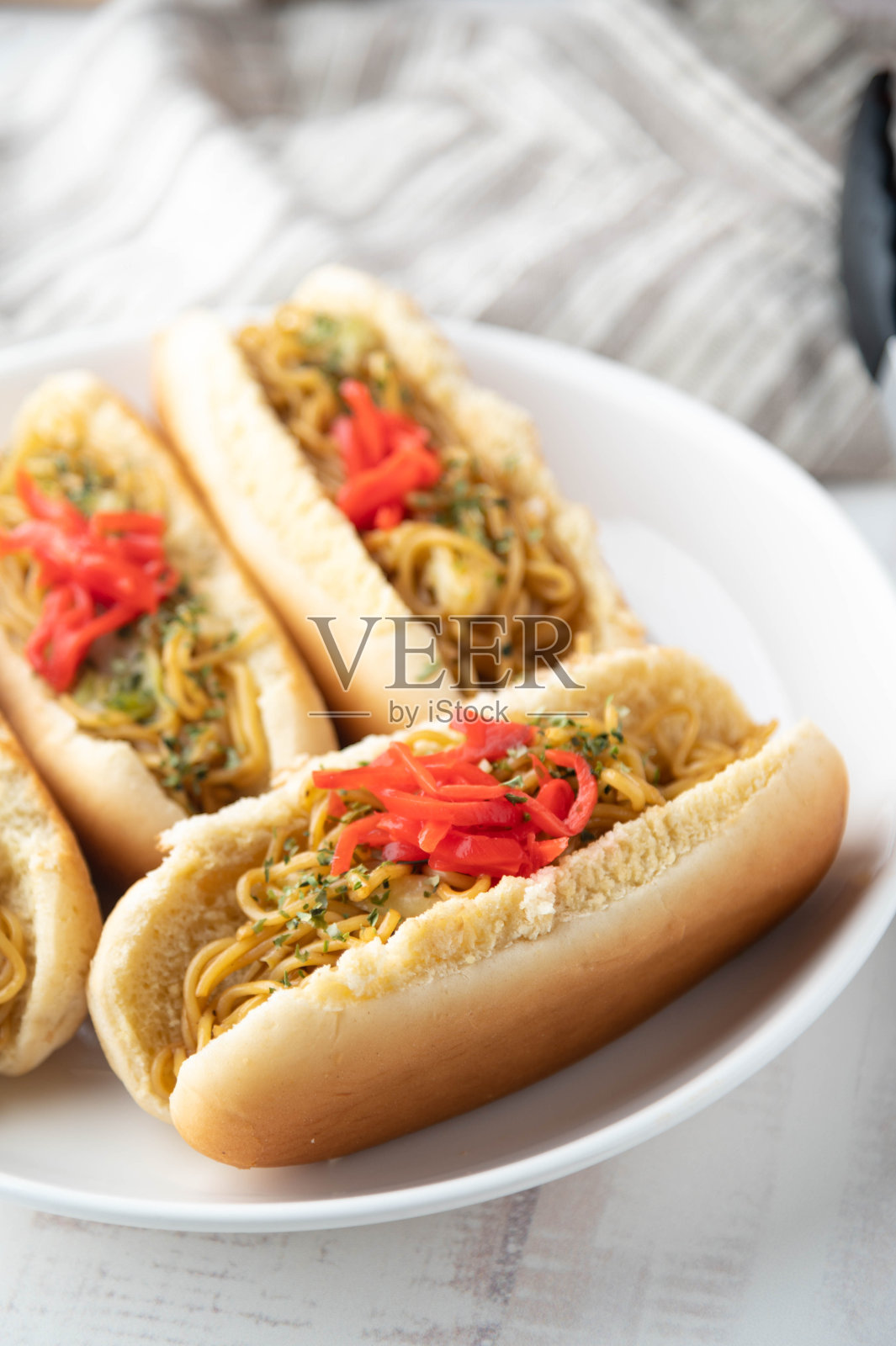 日式烤饼，日本动漫食品，炸面饼照片摄影图片