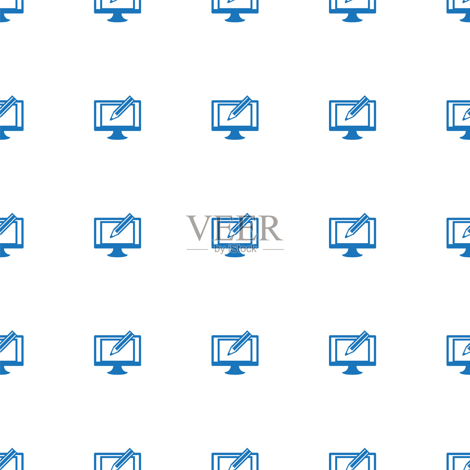 数字图标模式无缝插画图片素材