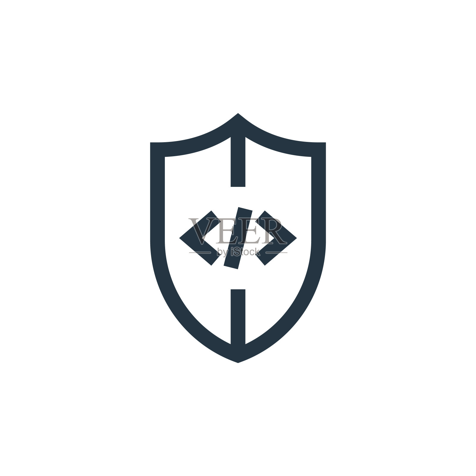 盾矢量图标。盾可编辑的中风。屏蔽线性符号，用于web和移动应用程序，标志，印刷媒体。细线说明。矢量孤立轮廓绘制。插画图片素材