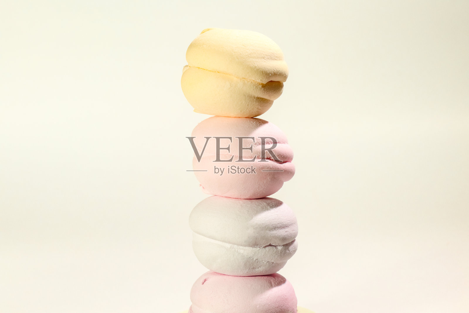 多色棉花糖背景的特写宏照片摄影图片