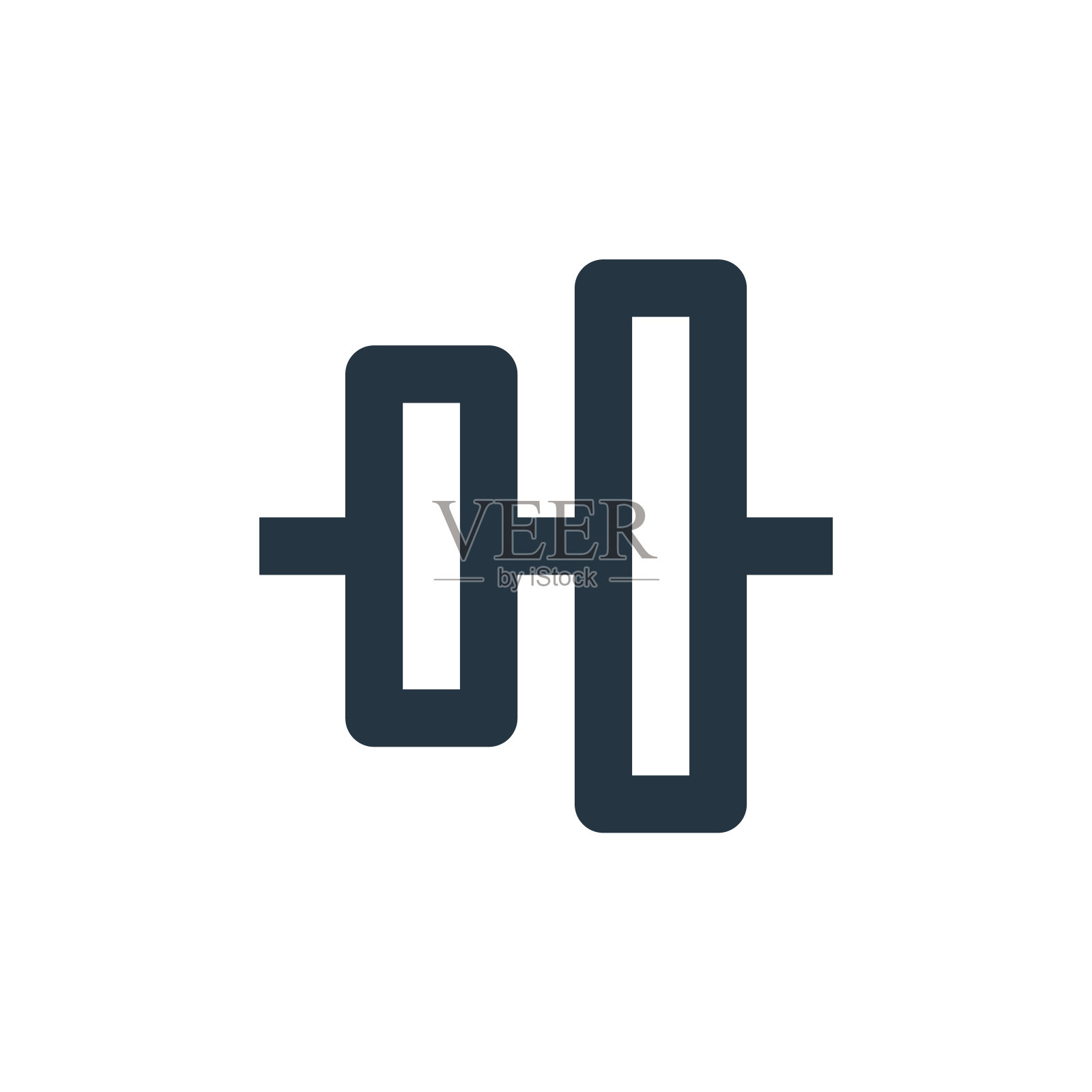 垂直对齐矢量图标。垂直对齐可编辑的笔触。垂直对齐线性符号，用于web和移动应用程序，标志，印刷媒体。细线说明。矢量孤立轮廓绘制。图标素材