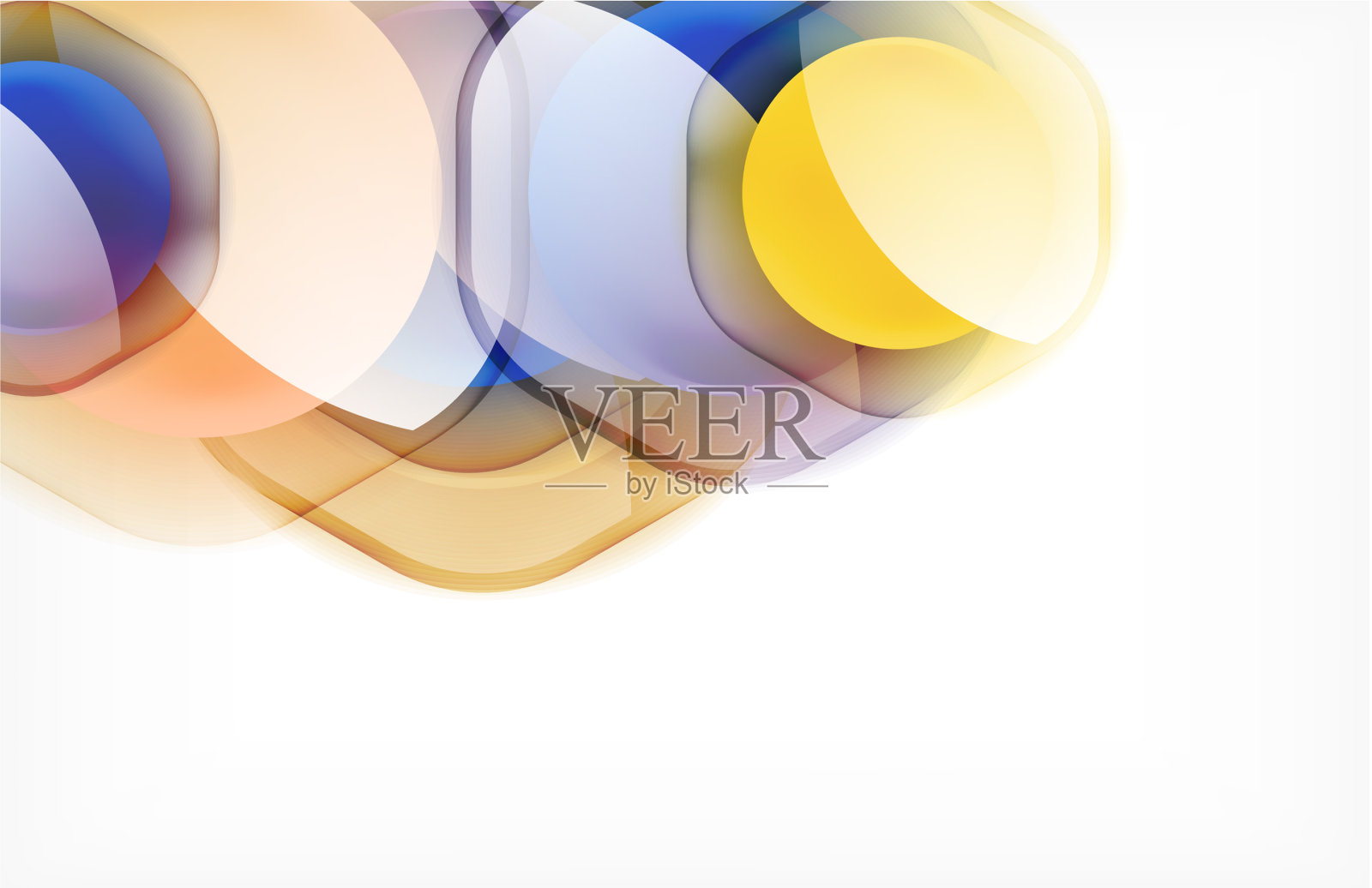 抽象背景-玻璃光泽透明插画图片素材