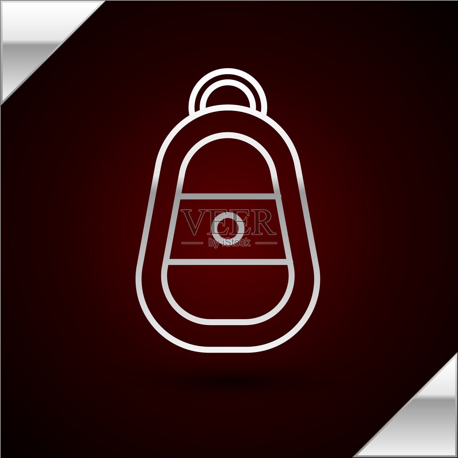 银线车键与远程图标隔离上插画图片素材