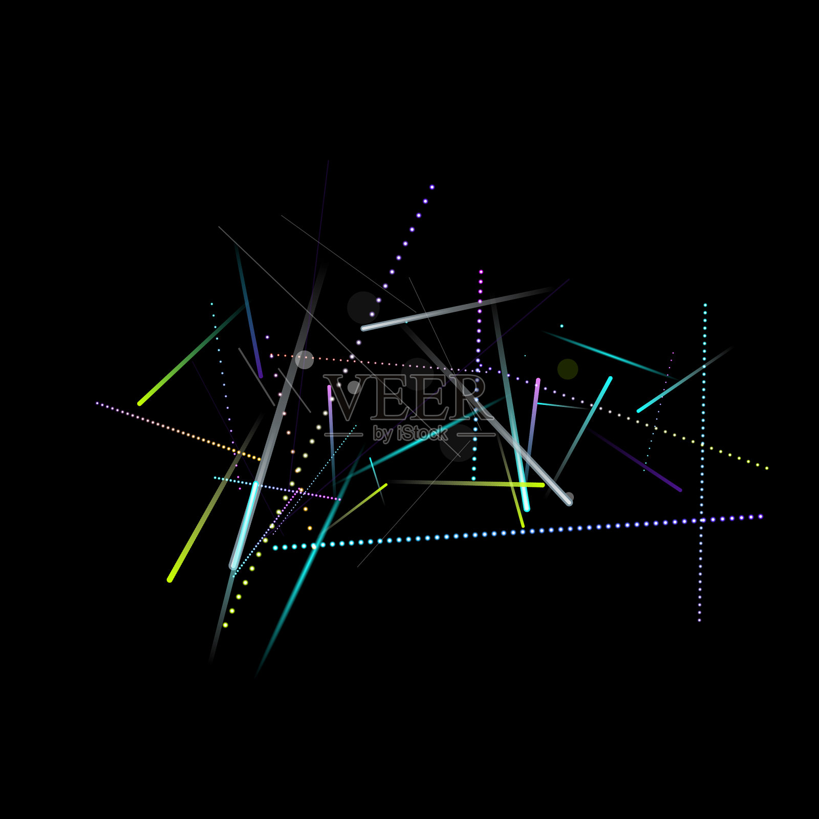 快速效果运动霓虹眩光动态插画图片素材