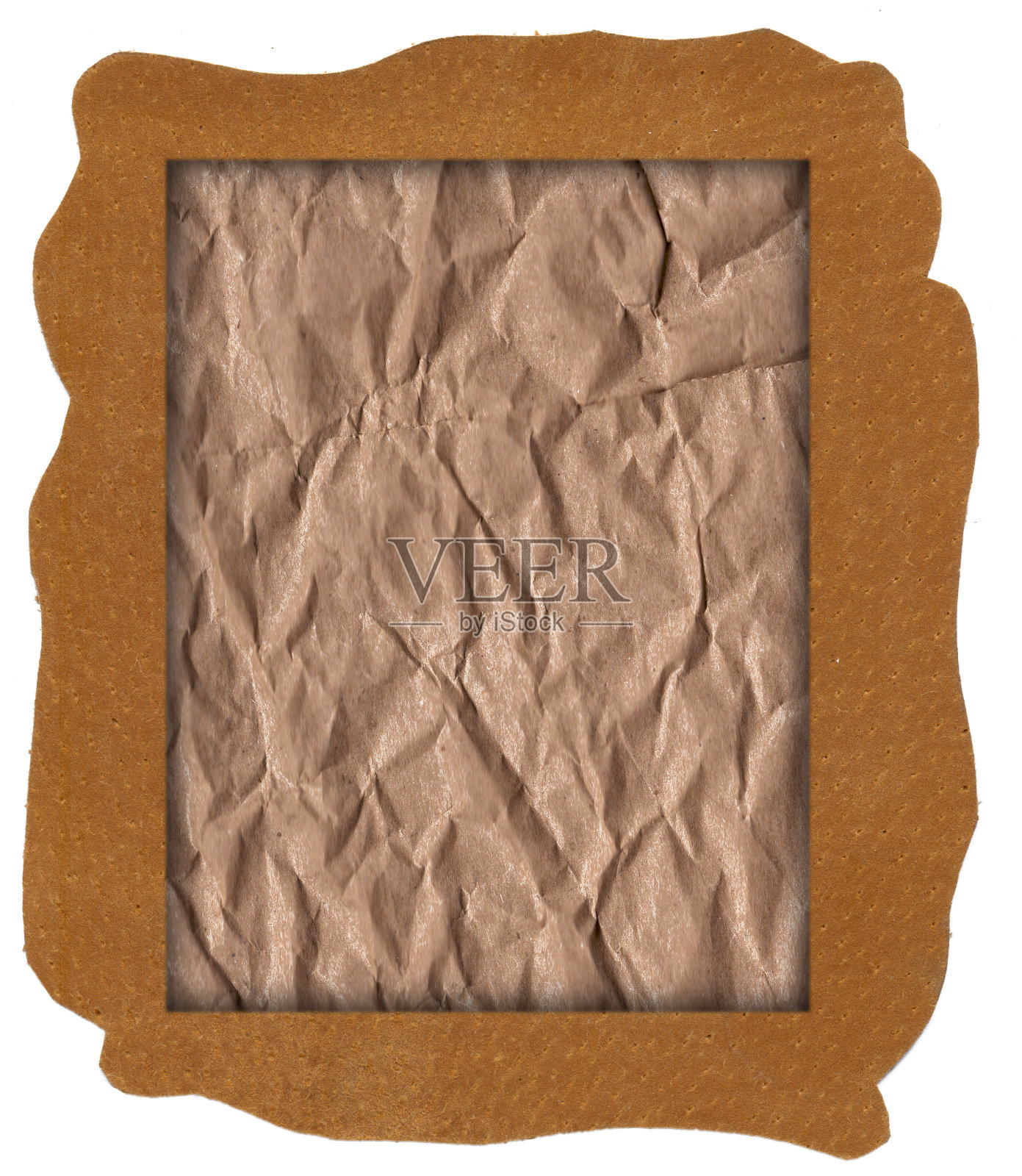 天然皮革纹理与旧皱纸纹理背景照片摄影图片