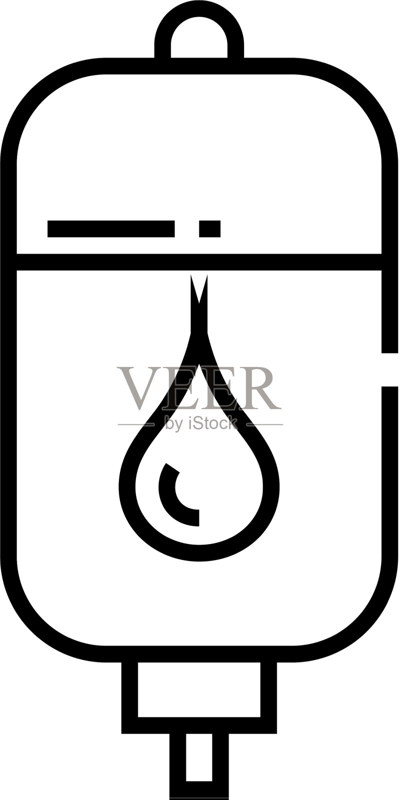 滴线图标概念标志轮廓图标素材