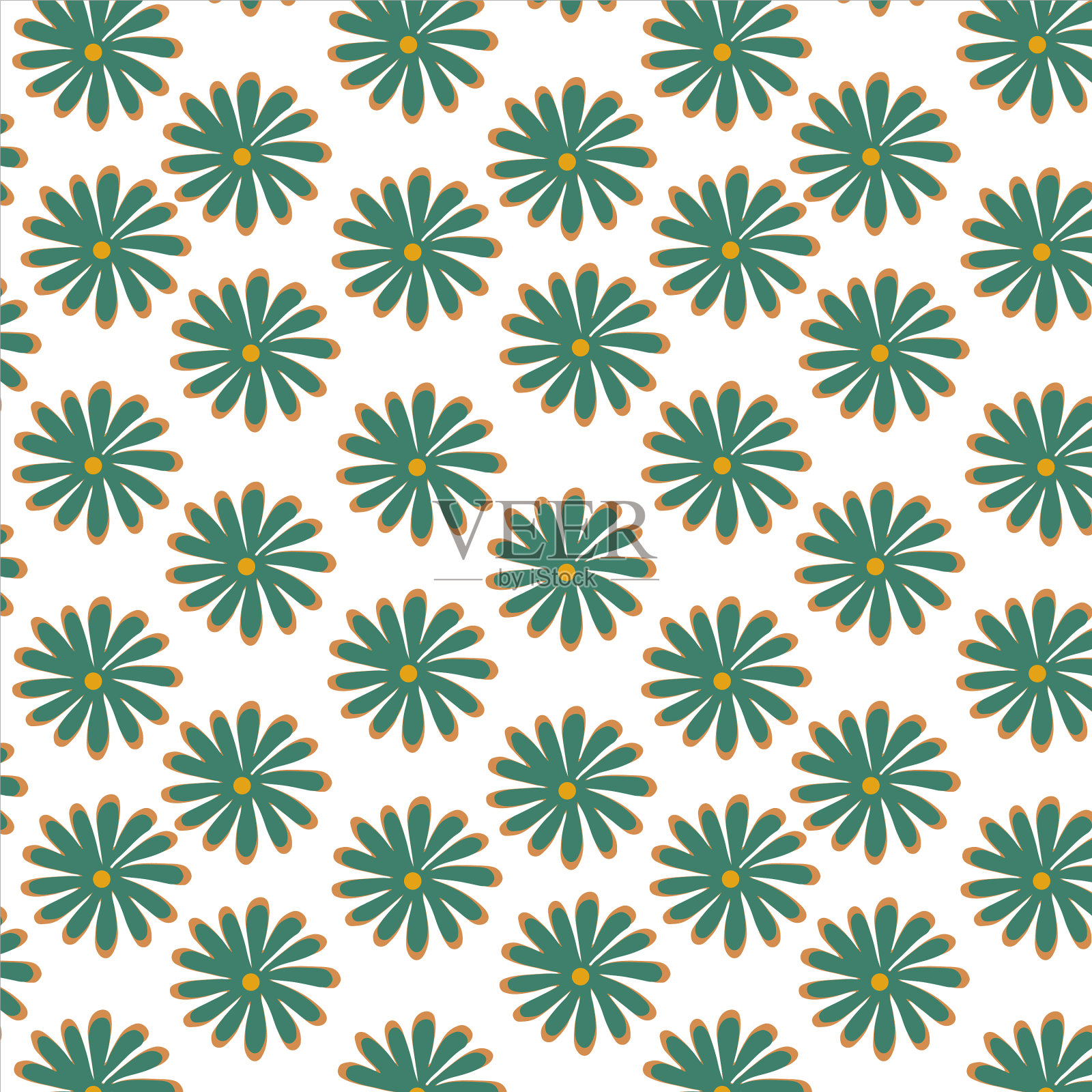 2020年流行面料复古色无缝插画图片素材