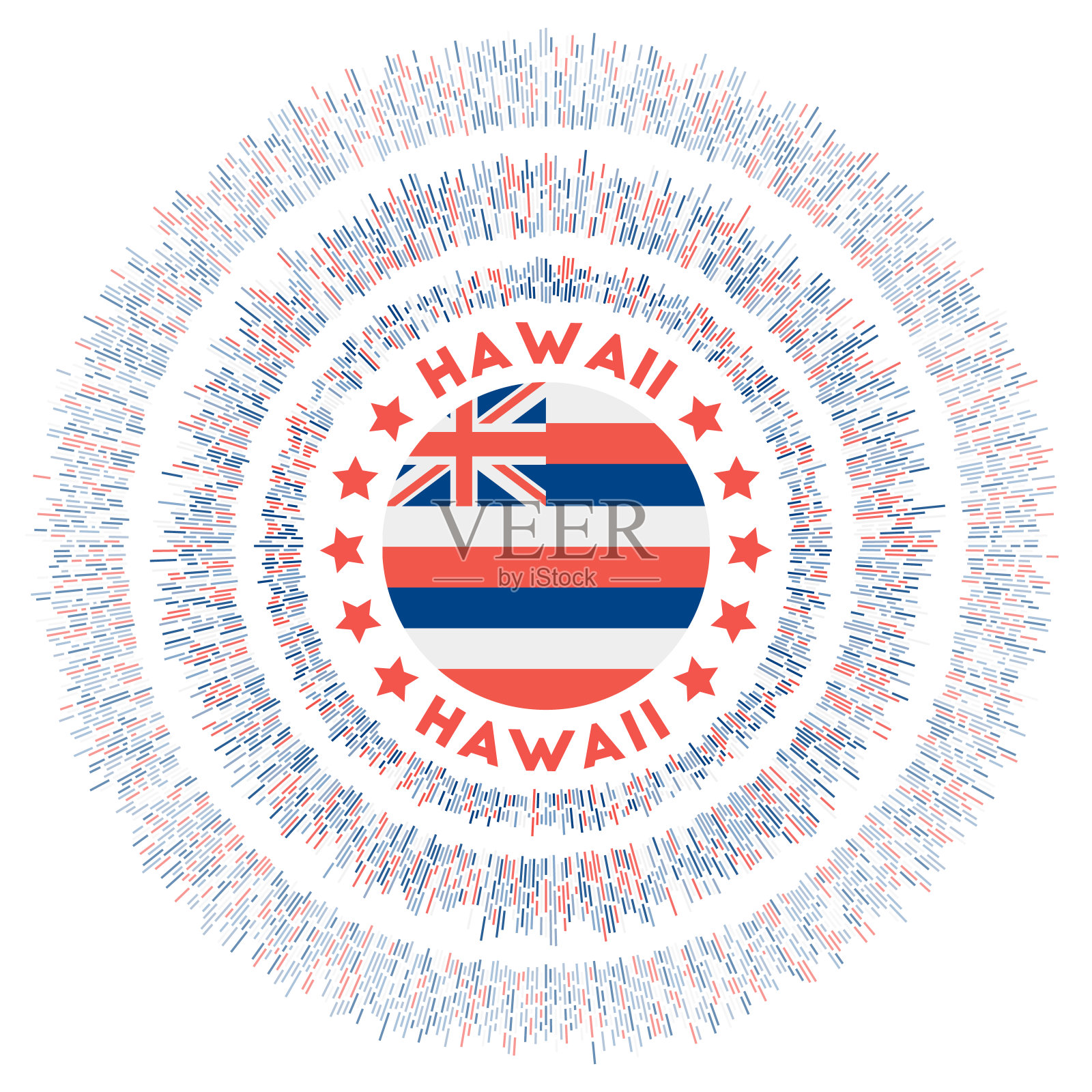 夏威夷的象征。插画图片素材