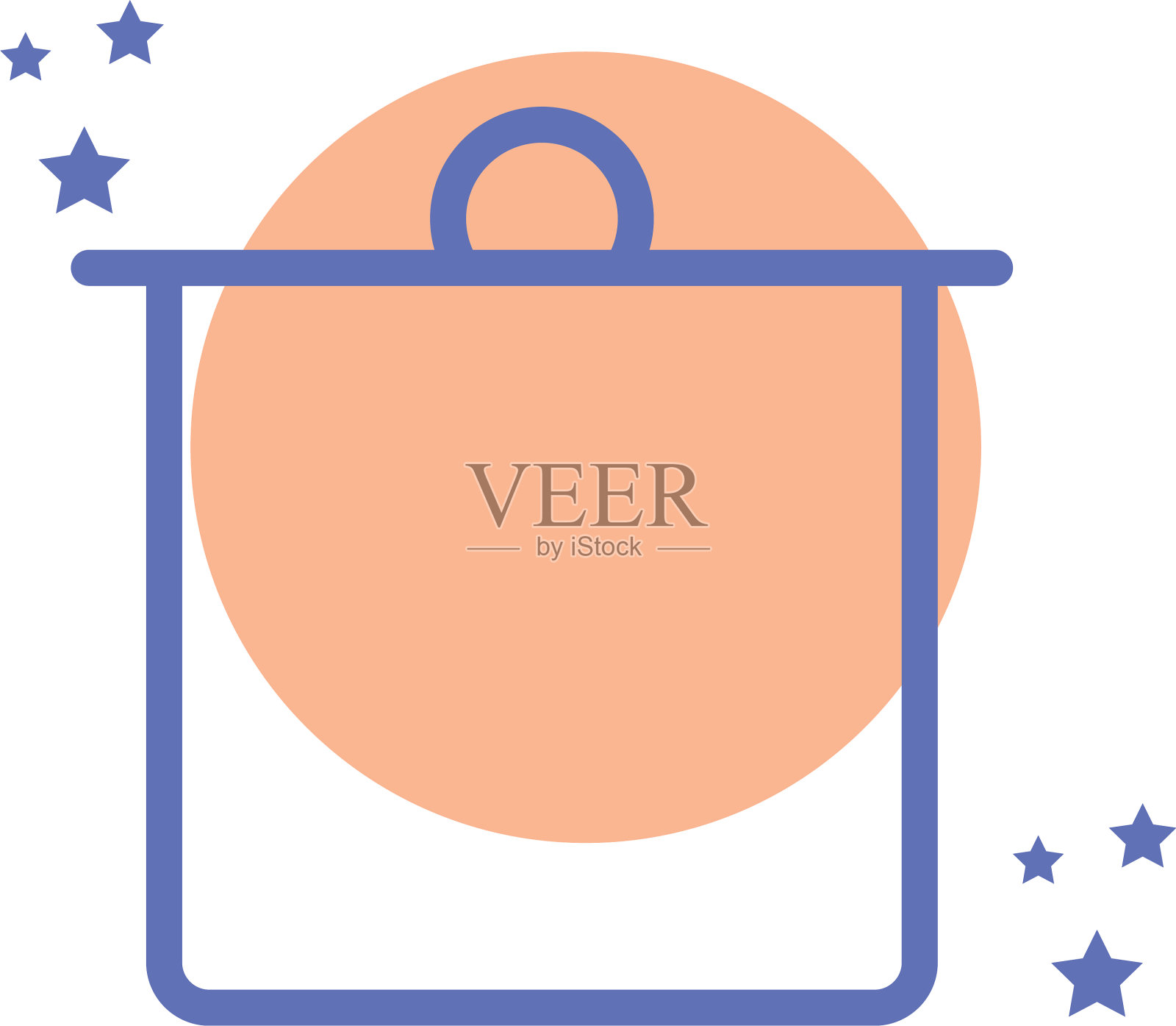 孤立锅块线条风格图标设计插画图片素材