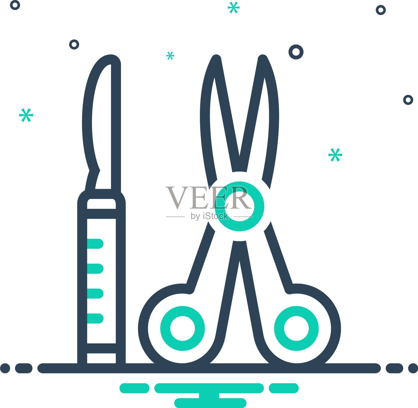 手术器械插画图片素材