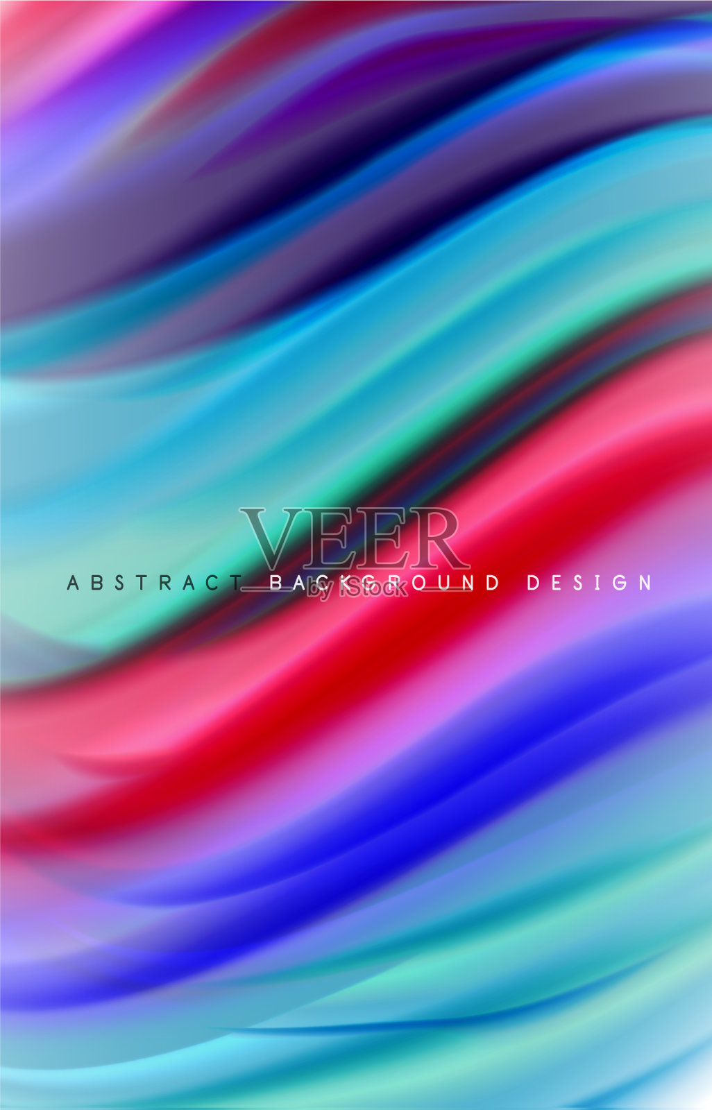 抽象背景-流体颜色梯度波插画图片素材