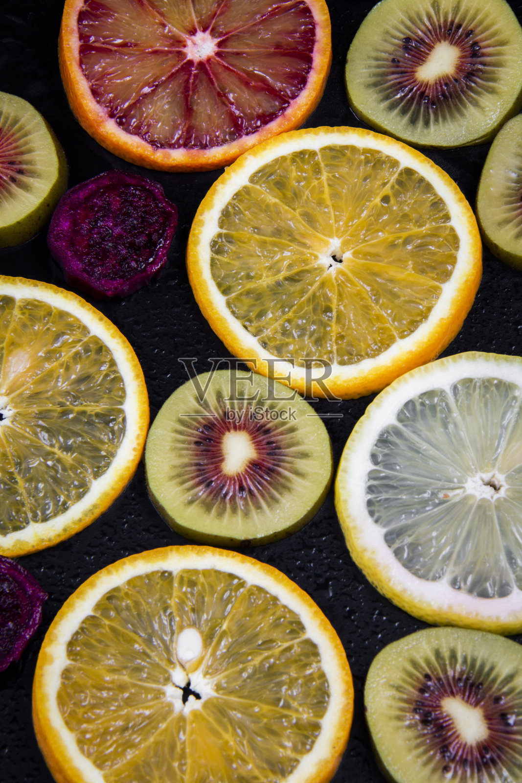 红黄色橙子切片照片摄影图片