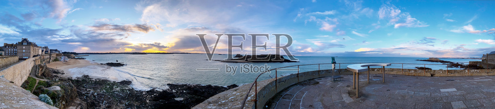 圣马洛全景照片摄影图片