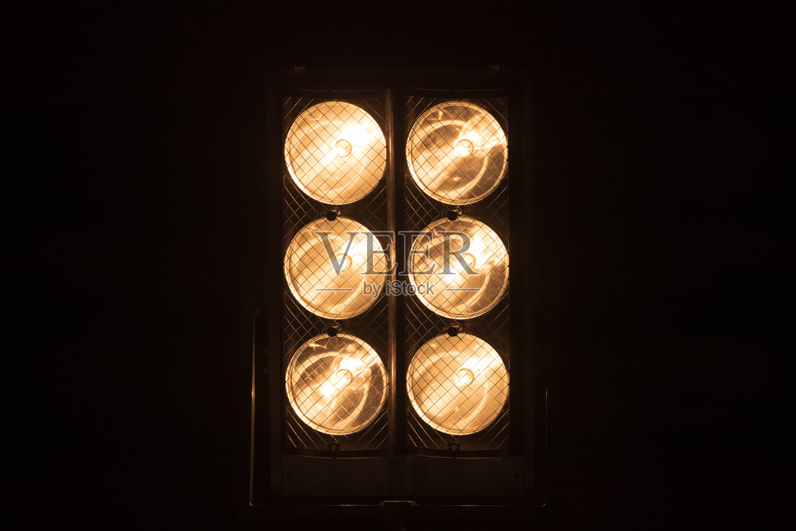 照明坡道与六个强大的聚光灯为剧院照明，电影和摄影照片摄影图片