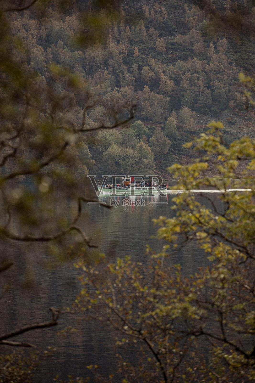 湖上的乌尔斯沃特汽船照片摄影图片