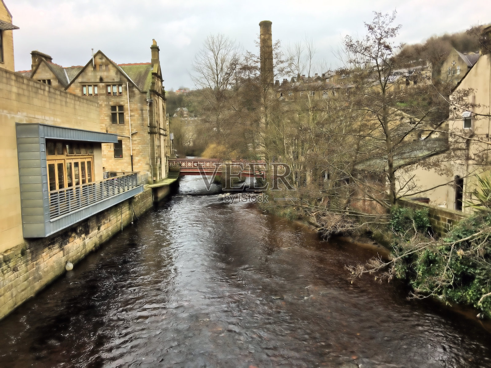 约克郡的赫布登桥照片摄影图片