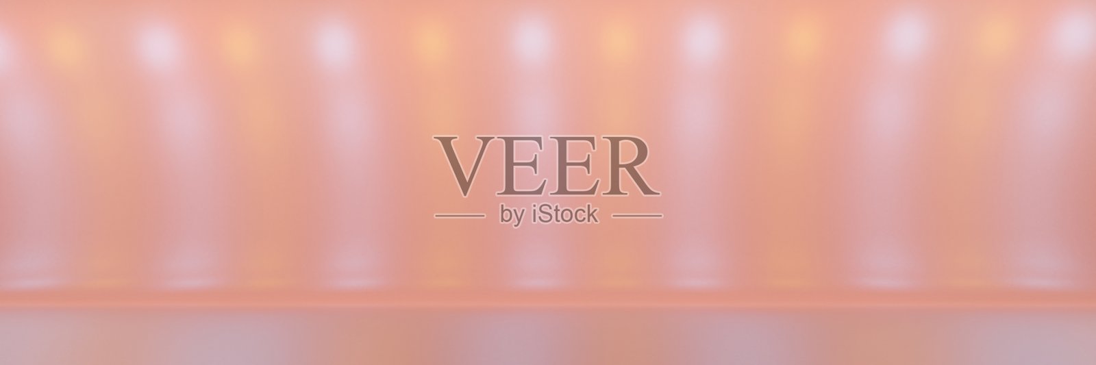 空的工作室舞台反射霓虹灯全景3d渲染照片摄影图片