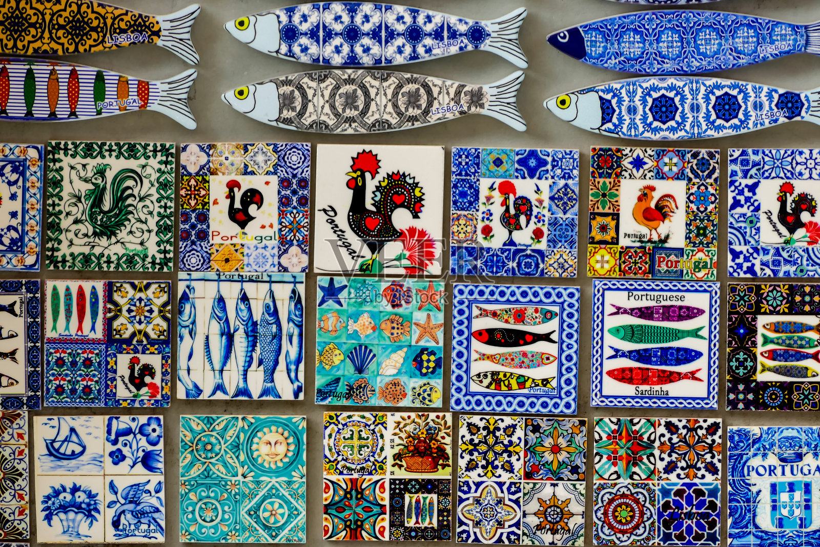 葡萄牙马赛克瓷砖照片摄影图片