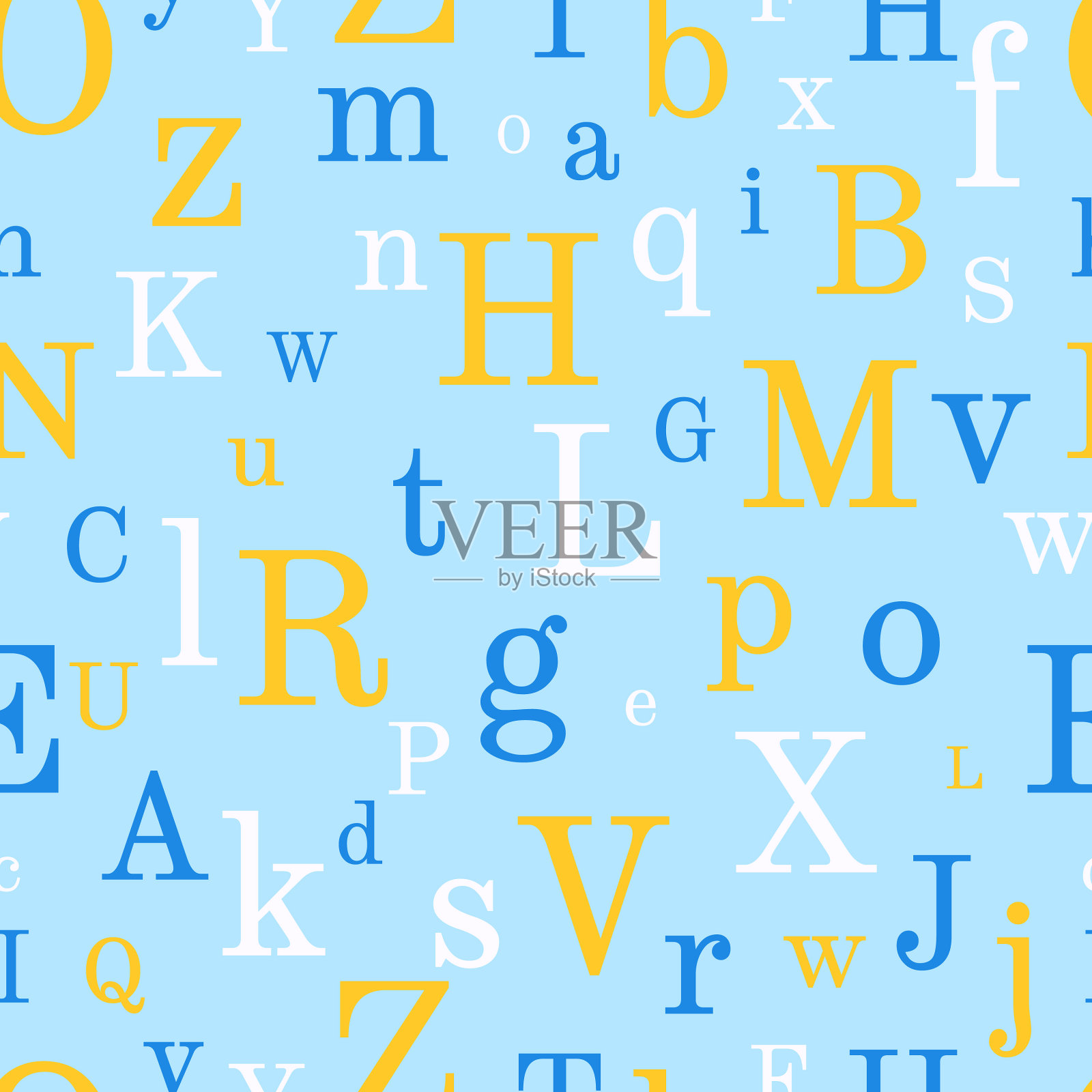 字母无缝的背景插画图片素材