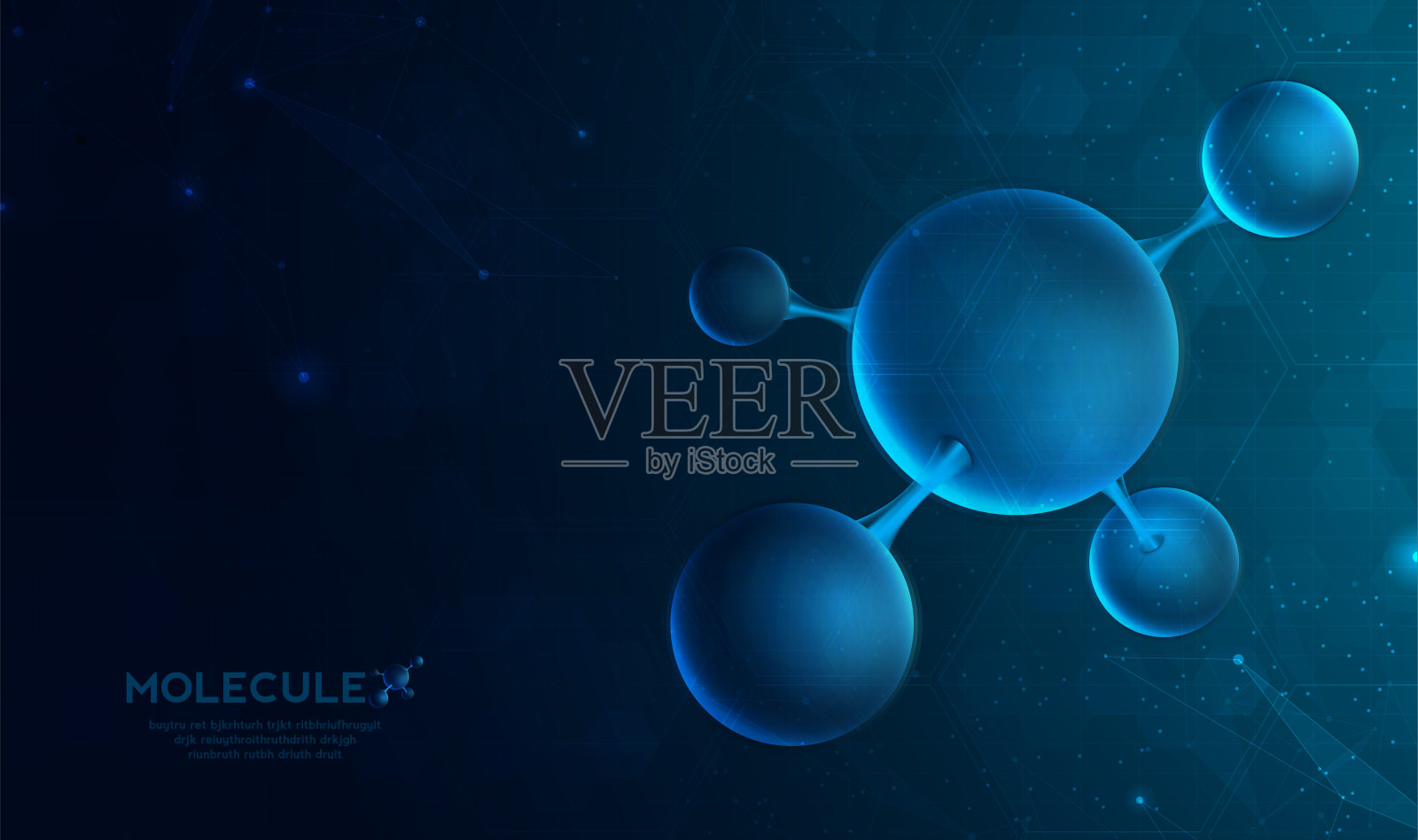 DNA数字化，序列，编码结构发光。科学概念和纳米技术背景。矢量设计。插画图片素材