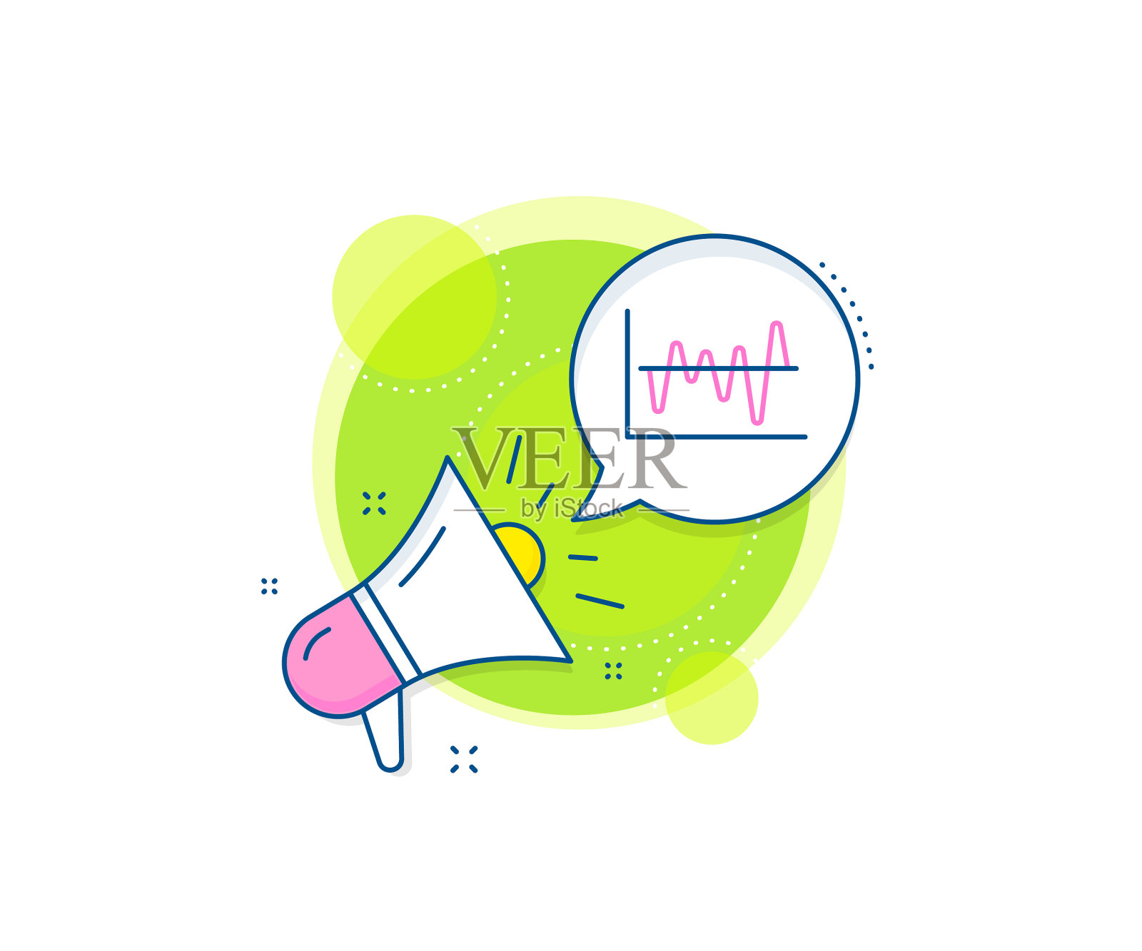 投资图表线图标财务图表设计元素图片